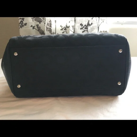 Coach Dark Mini Bag with Silver Accents - Picture 2 of 4